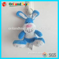 ICTI certificated factory plush animal rabbit bunny keychain toy